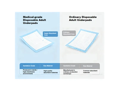 Coixinets d'un sol ús per a adults de grau-medical vs. Coixinets d'un sol ús ...